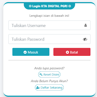 Register PGRI Bekasi Barat - Persatuan Guru Republik Indonesia Cabang Bekasi Barat